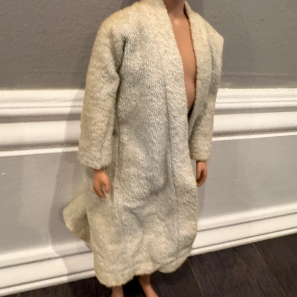 VINTAGE 1962 Mattel Barbie Ken Doll with Cream Robe Molded Crew Cut Collectors